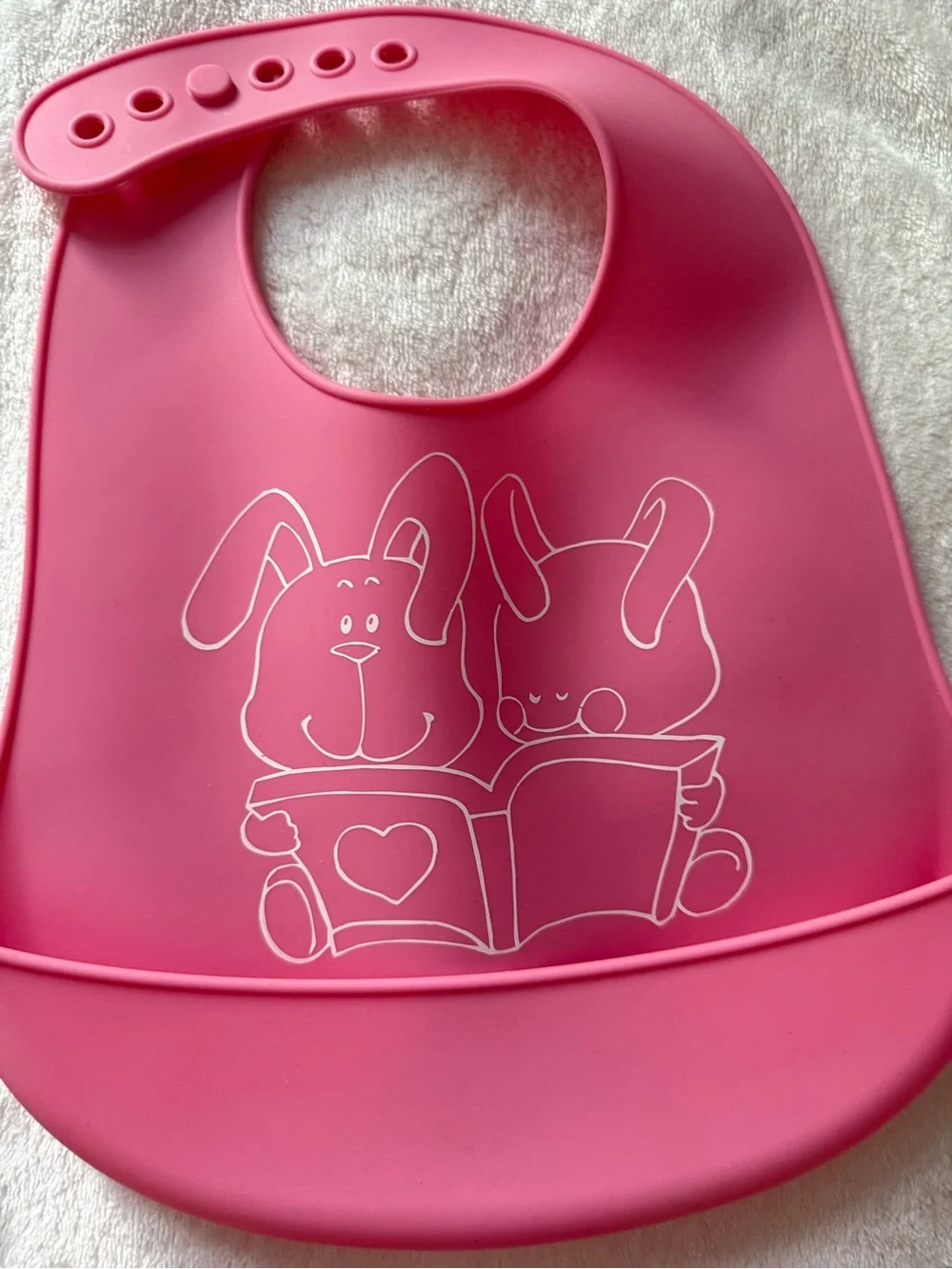 Teal and Pink Baby Bib Set with Catch Pockets - Brand: